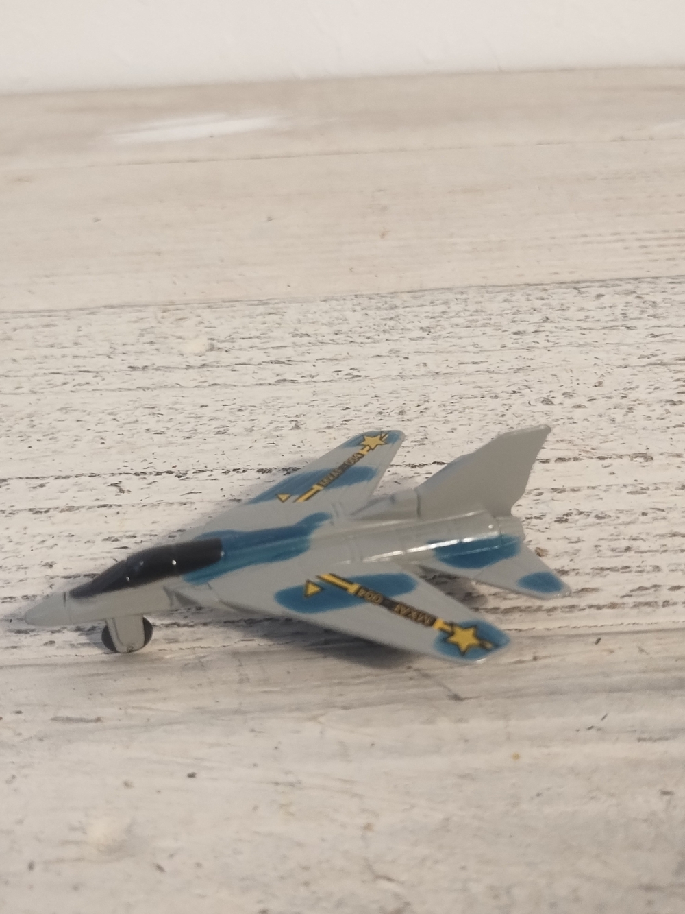Motormax no A190 mxaf-004 gray y blue camo 1:64 Diecast 3 1/4" jet airplane